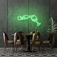 Weinflasche und Weinglas LED-Neonschild Bar Wohnzimmer