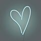 Herzform LED-Neonschild Wohnzimmer Schlafzimmer