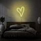 Herzform LED-Neonschild Wohnzimmer Schlafzimmer