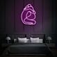 Sitzendes Paar in Umarmung LED-Neonschild