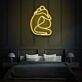 Sitzendes Paar in Umarmung LED-Neonschild
