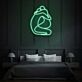 Sitzendes Paar in Umarmung LED-Neonschild