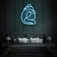 Sitzendes Paar in Umarmung LED-Neonschild