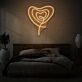 Herzform LED-Neonschild Schlafzimmer