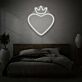 Herz mit Krone LED-Neonschild Schlafzimmer Wohnzimmer
