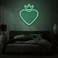 Herz mit Krone LED-Neonschild Schlafzimmer Wohnzimmer