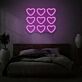 Herzsymbole LED-Neonschild für Schlafzimmer oder Wohnzimmer