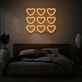 Herzsymbole LED-Neonschild für Schlafzimmer oder Wohnzimmer