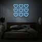 Herzsymbole LED-Neonschild für Schlafzimmer oder Wohnzimmer