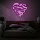 Herzform LED-Neonschild für Schlafzimmer und Wohnzimmer