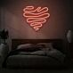 Herzform LED-Neonschild für Schlafzimmer und Wohnzimmer