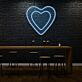 Doppeltes Herz LED-Neonschild für Bar oder Wohnzimmer