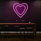 Doppeltes Herz LED-Neonschild für Bar oder Wohnzimmer