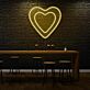 Doppeltes Herz LED-Neonschild für Bar oder Wohnzimmer