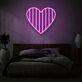 Herzform LED-Neonschild für Schlafzimmer und Wohnzimmer