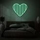 Herzform LED-Neonschild für Schlafzimmer und Wohnzimmer