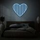 Herzform LED-Neonschild für Schlafzimmer und Wohnzimmer