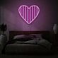 Herzform LED-Neonschild für Schlafzimmer und Wohnzimmer