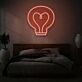 Glühbirne mit Herzform LED-Neonschild Schlafzimmer Wohnzimmer