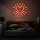 Herz Symbol mit Strahlen LED-Neonschild für Schlafzimmer Wohnzimmer
