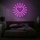 Herz Symbol mit Strahlen LED-Neonschild für Schlafzimmer Wohnzimmer