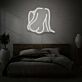 Sitzende Frauen-Silhouette LED-Neonschild für Schlafzimmer Wohnzimmer
