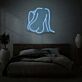 Sitzende Frauen-Silhouette LED-Neonschild für Schlafzimmer Wohnzimmer