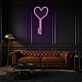 Schlüssel mit Herzform LED-Neonschild für Wohnzimmer oder Schlafzimmer
