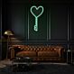 Schlüssel mit Herzform LED-Neonschild für Wohnzimmer oder Schlafzimmer