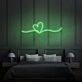 Herzlinie LED-Neonschild für Wohnzimmer oder Schlafzimmer