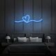 Herzlinie LED-Neonschild für Wohnzimmer oder Schlafzimmer