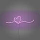 Herzlinie LED-Neonschild für Wohnzimmer oder Schlafzimmer