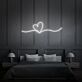 Herzlinie LED-Neonschild für Wohnzimmer oder Schlafzimmer