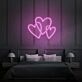 Drei Herzen LED-Neonschild für Wohnzimmer Schlafzimmer