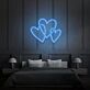 Drei Herzen LED-Neonschild für Wohnzimmer Schlafzimmer