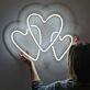 Drei Herzen LED-Neonschild für Wohnzimmer Schlafzimmer