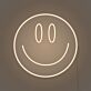 Smiley Gesicht LED-Neonschild Wohnzimmer Büro