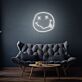 Smiley Gesicht mit herausgestreckter Zunge und gekreuzten Augen LED-Neonschild Wohnzimmer Jugendzimmer