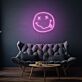 Smiley Gesicht mit herausgestreckter Zunge und gekreuzten Augen LED-Neonschild Wohnzimmer Jugendzimmer