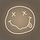 Smiley Gesicht mit herausgestreckter Zunge und gekreuzten Augen LED-Neonschild Wohnzimmer Jugendzimmer