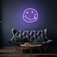 Smiley Gesicht mit herausgestreckter Zunge und gekreuzten Augen LED-Neonschild Wohnzimmer Jugendzimmer
