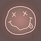 Smiley Gesicht mit herausgestreckter Zunge und gekreuzten Augen LED-Neonschild Wohnzimmer Jugendzimmer