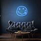 Smiley Gesicht mit herausgestreckter Zunge und gekreuzten Augen LED-Neonschild Wohnzimmer Jugendzimmer