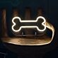 Hundeknochen LED-Neonschild für Haustierladen oder Wohnzimmer