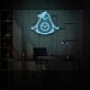 Avocado mit Baby-Motiv LED-Neonschild für Büro und Wohnzimmer