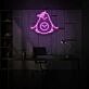 Avocado mit Baby-Motiv LED-Neonschild für Büro und Wohnzimmer
