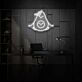 Avocado mit Baby-Motiv LED-Neonschild für Büro und Wohnzimmer