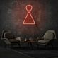 Spielfigur Symbol LED-Neonschild für Wohnzimmer Spielzimmer