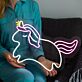 Einhorn LED-Neonschild für Kinderzimmer und Wohnzimmer