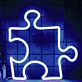 Puzzle Stück LED-Neonschild Wohnzimmer Kinderzimmer